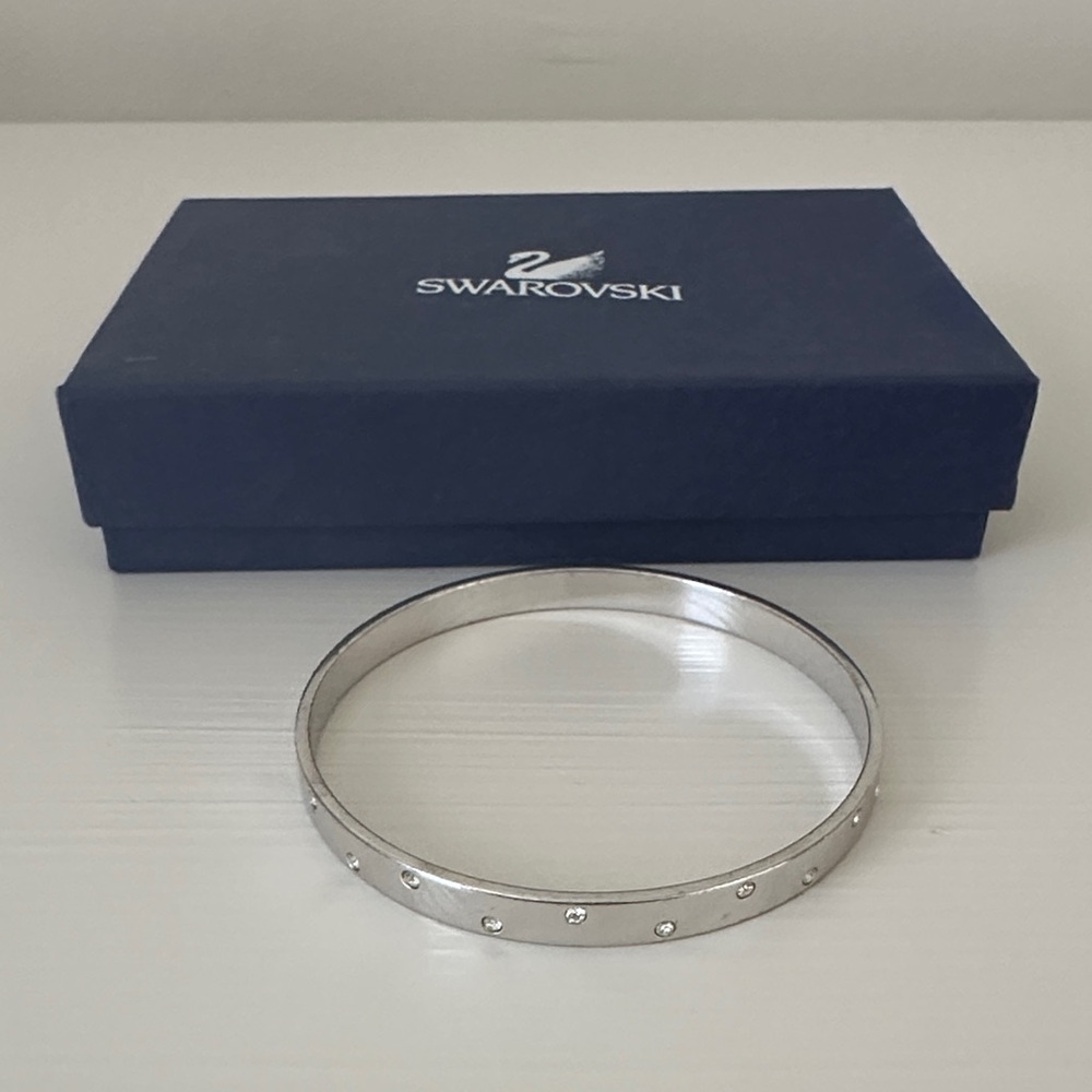 Swarovski Silver Crystal Bangle